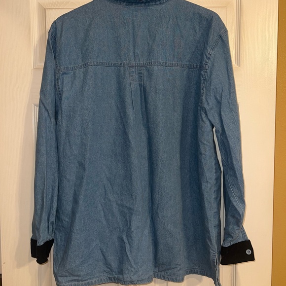 Passion-1 denim button down shirt. Size 2X - Picture 3 of 4